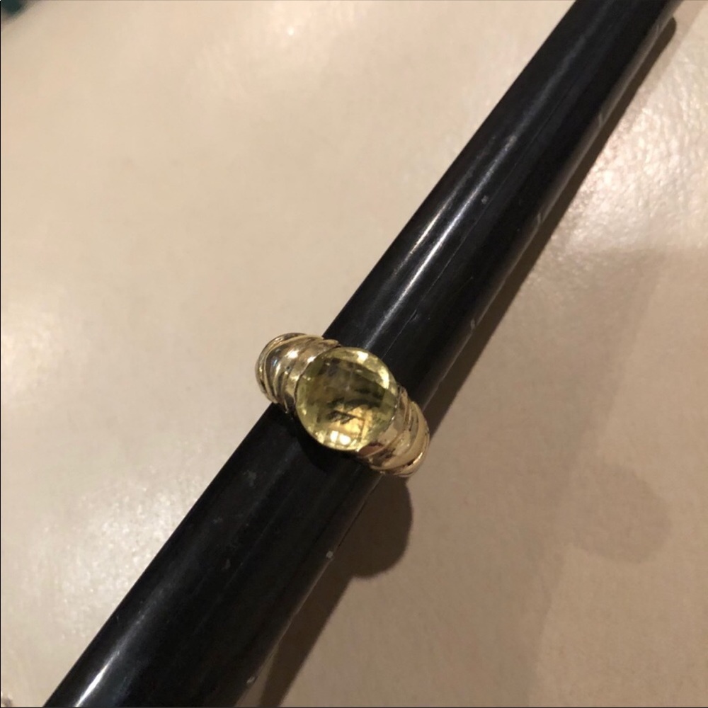 Rare, retired David Yurman lemon citrine ring